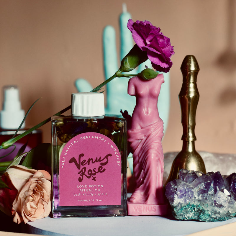 VENUS ROSE - Love potion ritual oil for body + bath + spells